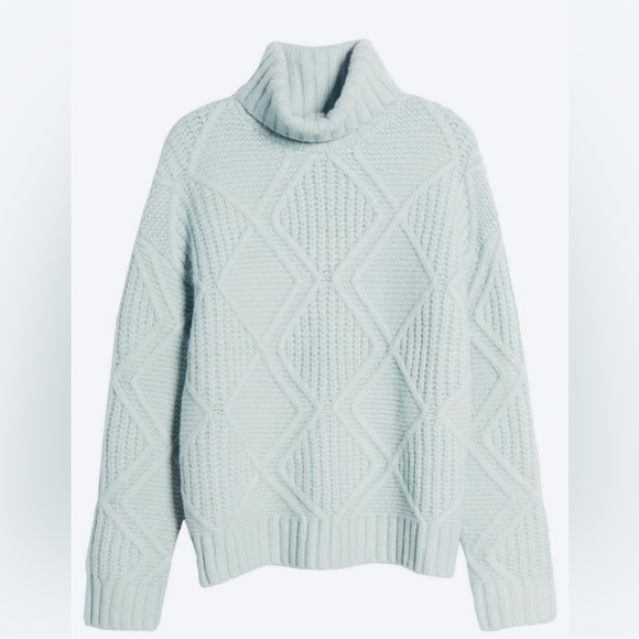 NORDSTROM Blue Knit Sweater - Picture 2 of 2